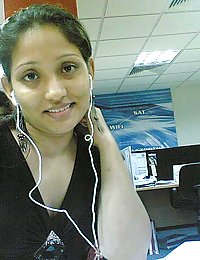 indian call center girl giving some sexy poses on camera